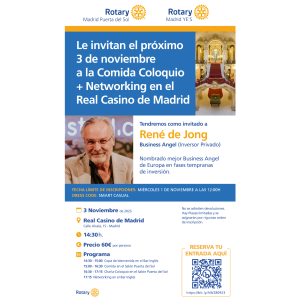 Entrada Comida Coloquio + Networking en el Real Casino de Madrid